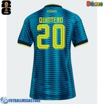 Fotballdrakt Dame Colombia Juan Fernando Quintero #20 Bortedrakt VM 2026 Kortermet